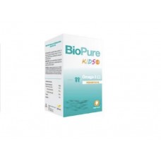 Biopure Kids - Omega -3 Premium 350 mg de EPA + DHA e 25 ug de Vitamina  D- 60 cápsulas moles suplemento alimentar